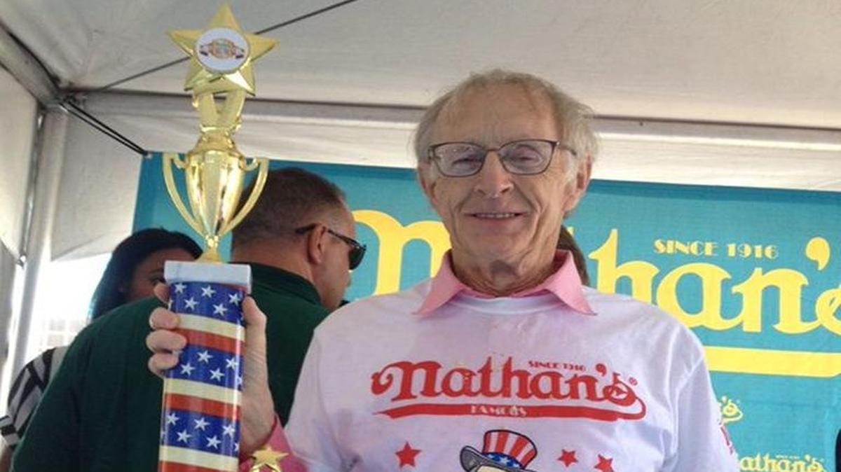 Rich LeFevre, 72, of Henderson, Nev., plowed through some serious stacks of ribs this week at a national rib-eating championship in Nevada.