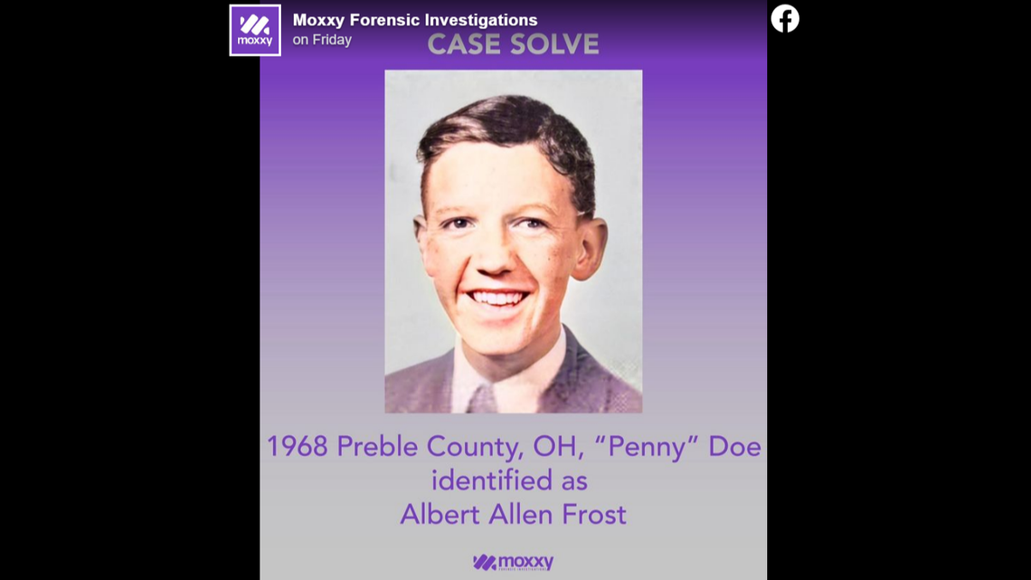 The remains of an individual found in 1968 have been identified as an Army veteran, according to Moxxy Forensic Investigations.