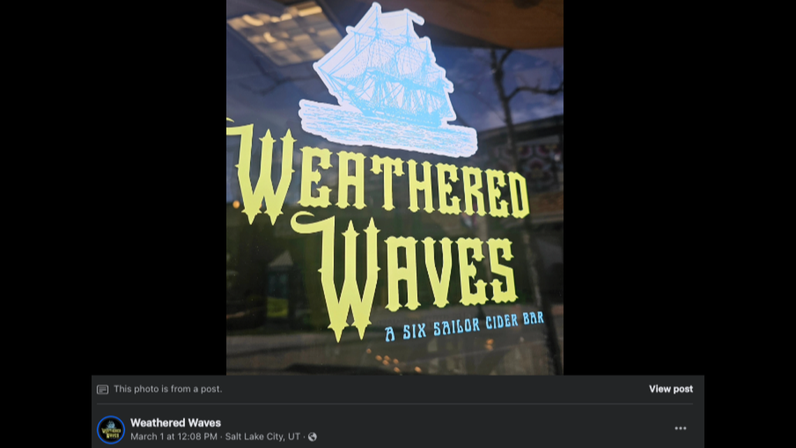 Weathered Waves, a cider bar in Salt Lake City, Utah, said in a social media post it is banning Zionists from its establishments.