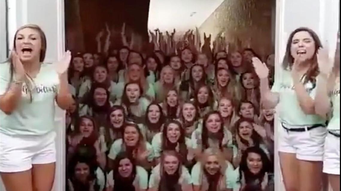 A recruitment video by members of Alpha Delta Pi sorority has stirred the snark on Twitter.