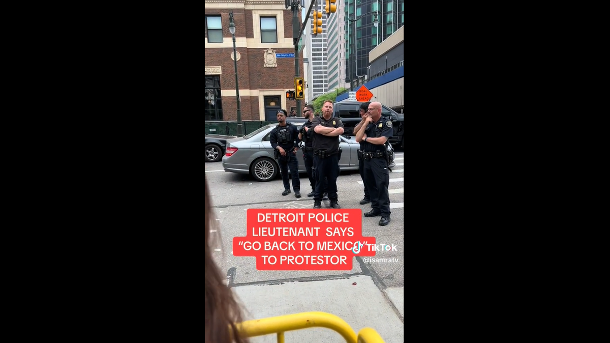 A Michigan police lieutenant has been suspended after a video surfaced where the lieutenant can be heard making an inappropriate comment to a protester. 