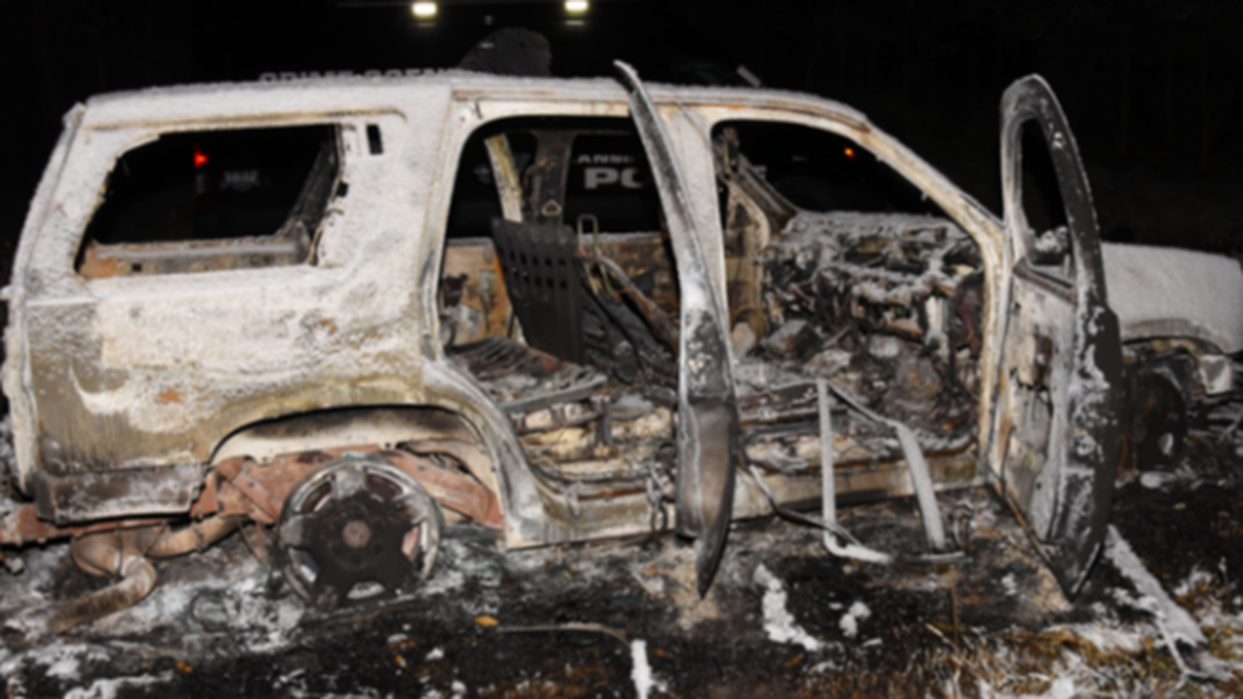 Surveillance footage shows Coward breaking the window of his SUV in what authorities said was an attempt to hide a bullet hole.