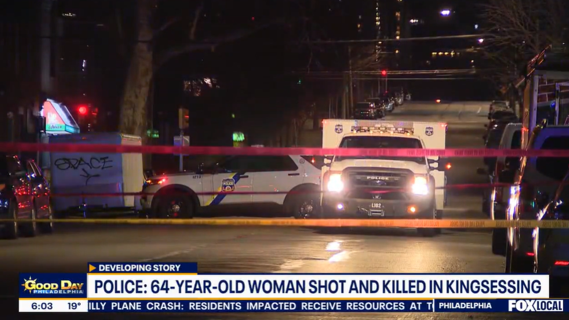 Philadelphia police said a man approached the woman near her home and shot her to death.