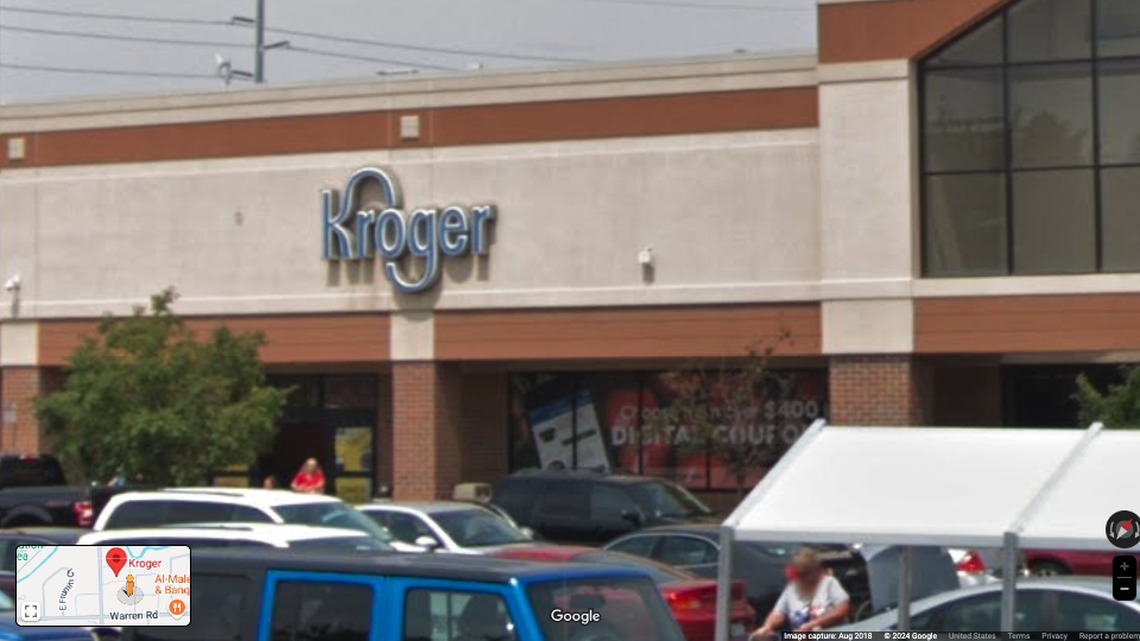 A Kroger worker accused of threatening to shoot fellow employees and customers was arrested, authorities say.