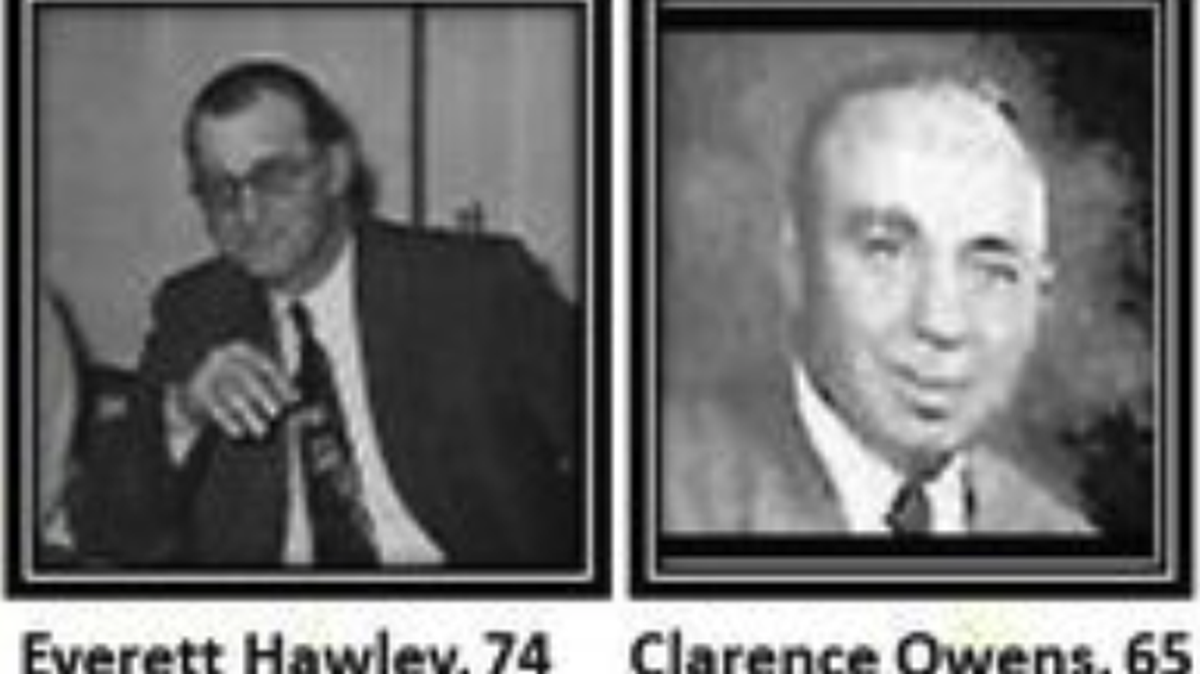 Everett Hawley and Clarence Owens were last seen Feb. 19, 1976, officials say. Skeletal remains were found in a submerged vehicle they were last seen traveling in.