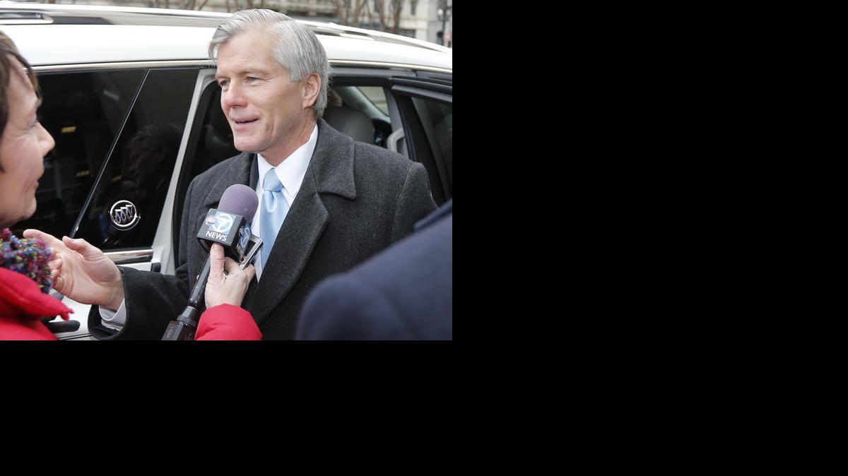 
Former Virginia Gov. Bob McDonnell arrives at federal court for sentencing Tuesday in Richmond, Va.
