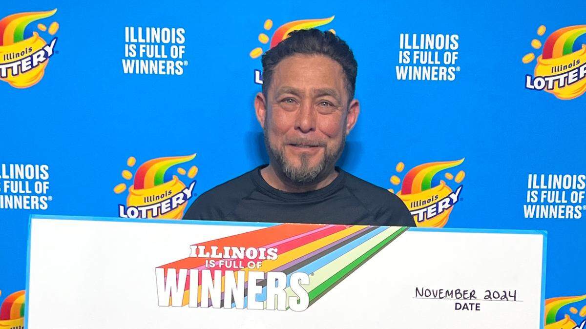 A man won a $650,000 Illinois Lottery prize using numbers related to his late wife.