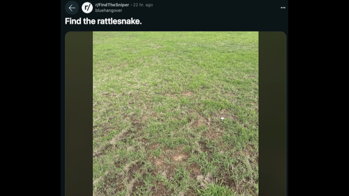 A rattlesnake is hiding in this northwestern Oklahoma photo.