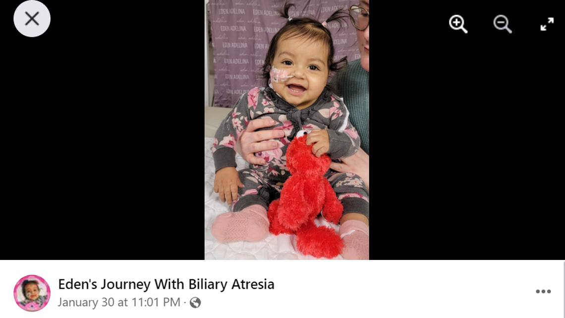 Eden Hernandez got a “second chance at life” after a donor gave part of her liver to the baby girl who was diagnosed with a rare disease.