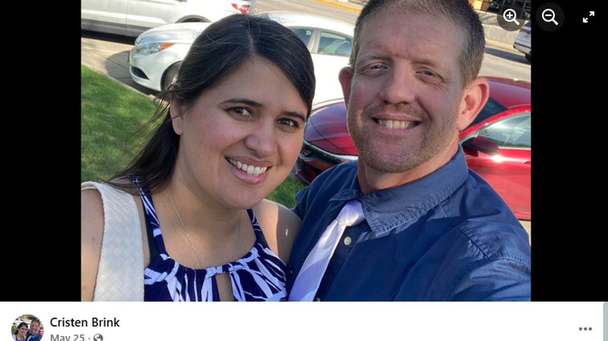 Clinton David Brink and Cristen Amanda Brink were killed while hiking with their daughters at an Arkansas park, police say. Authorities are looking for the suspect.