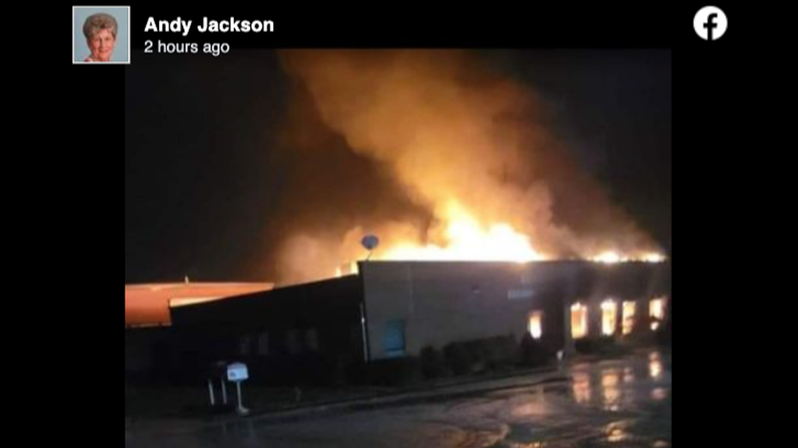 La Plata Elementary School in central Missouri caught fire Friday, Dec. 1.
