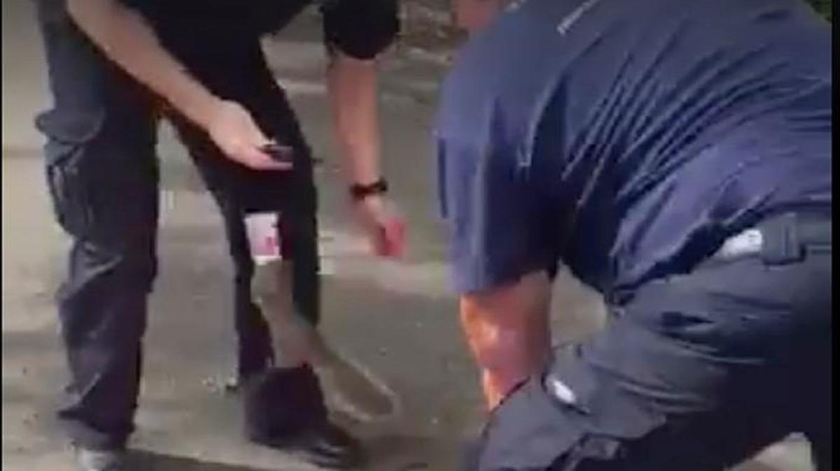 Emergency medical responders in Enfield, Conn., came to the rescue of a poor squirrel who got his head stuck in a yogurt cup.