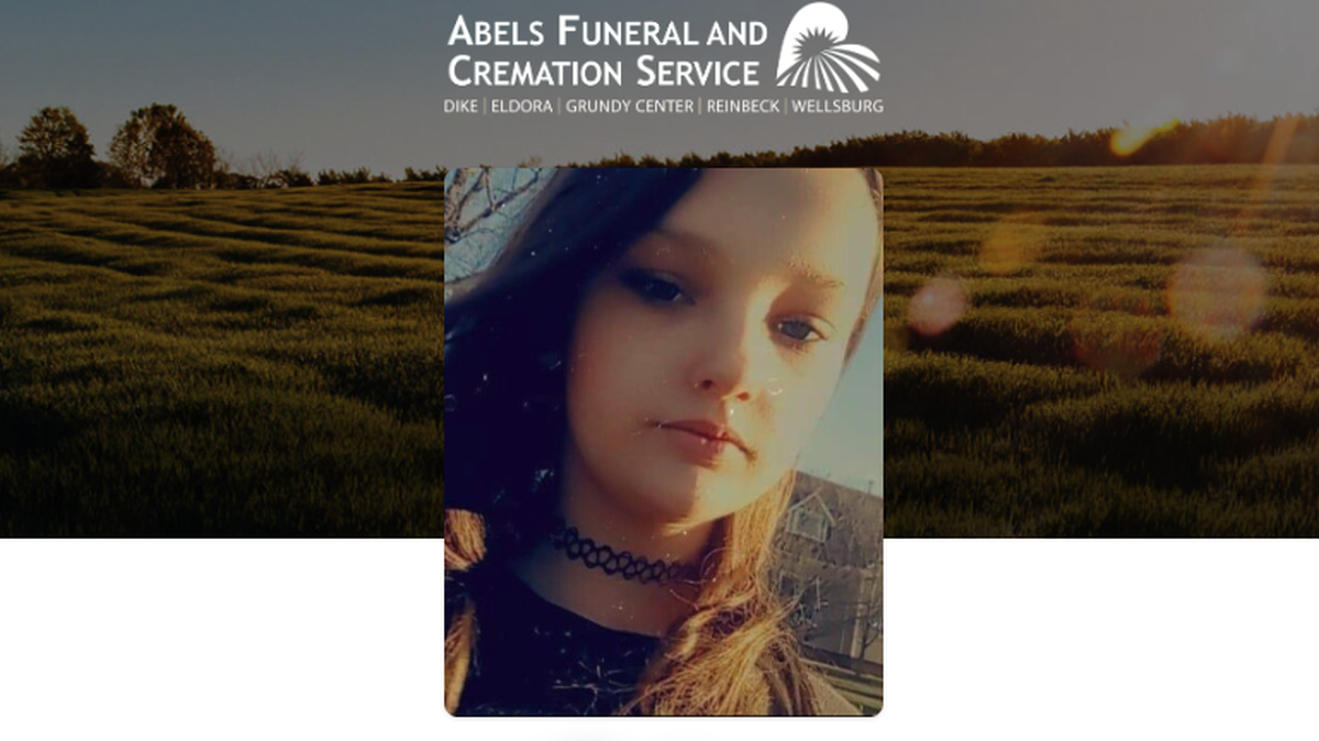 Keeley Baer, 13, died in an unintentional shooting in an Iowa home, officials say.