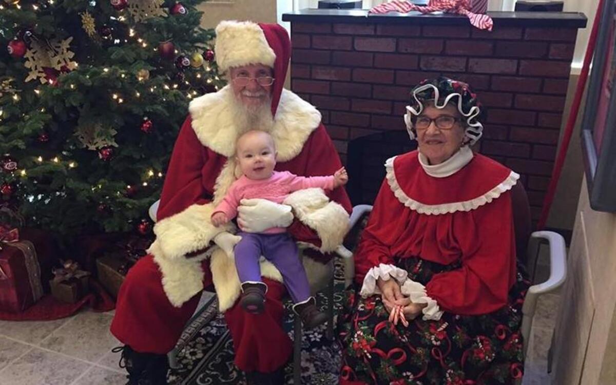 Joyce Daniels and her husband, Jack, visited children in Winterset, Iowa, on Saturday morning just hours before Joyce died in a car crash. The parents of 7-month-old Reba Louise Hargrove, who met the couple on Saturday, say they cherish the memory of that visit.