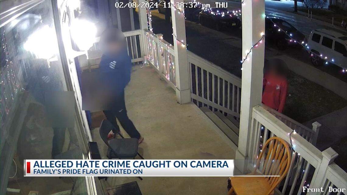 An Ohio man has been charged with several misdemeanors after officials say he urinated on an LGBTQ flag, news outlets reported.