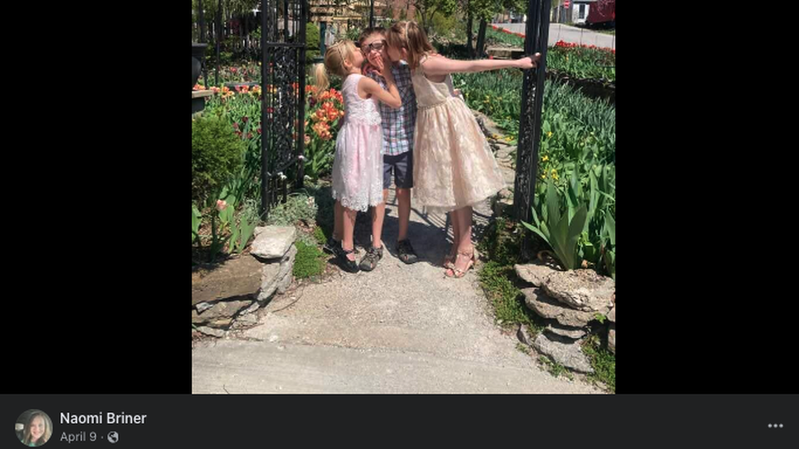 A mother and her three kids, pictured, were found shot in a burning home in Madison, Indiana, troopers say.