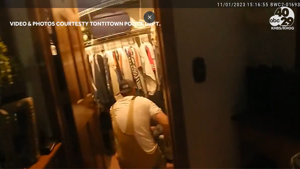 An Arkansas man was arrested after his 5-year-old daughter was found locked inside a hidden compartment, police told news outlets.