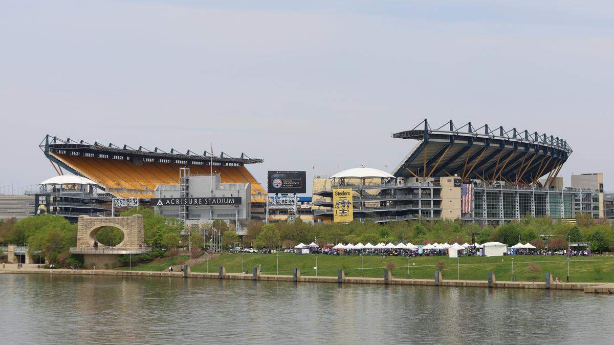 A worker at Acrisure Stadium fell 50 feet from the main scoreboard, officials say.