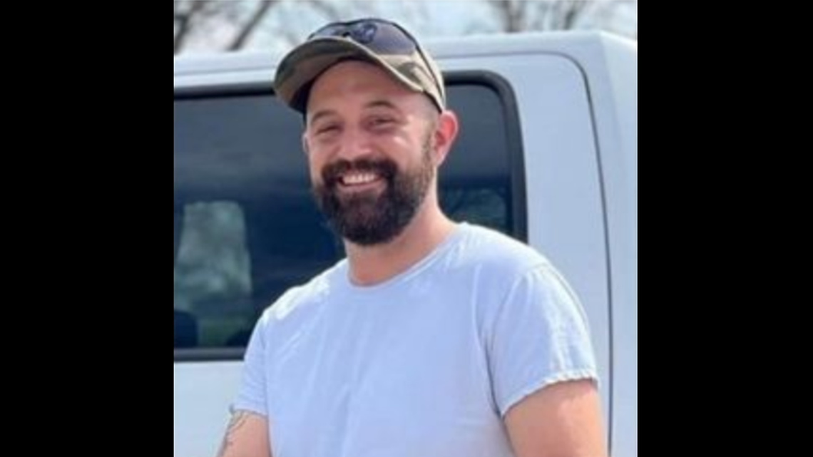 Brandon Perry, 35, had been missing since May 26, Indiana authorities say. Now, his son is charged with murder.