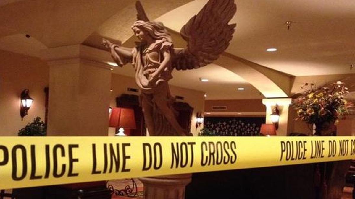 
An area of the Hotel Encanto in Las Cruces, NM., was closed off after a shooting.
