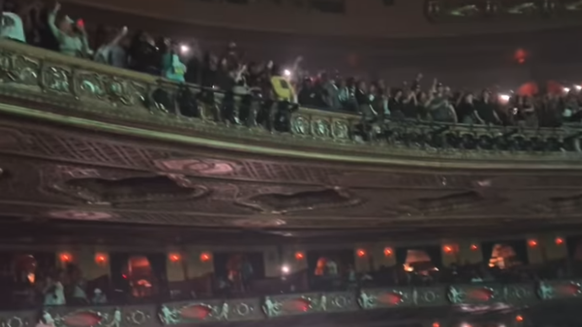 Video from the Fox Theatre in Detroit, Michigan, shows a balcony swaying during a Gunna concert.