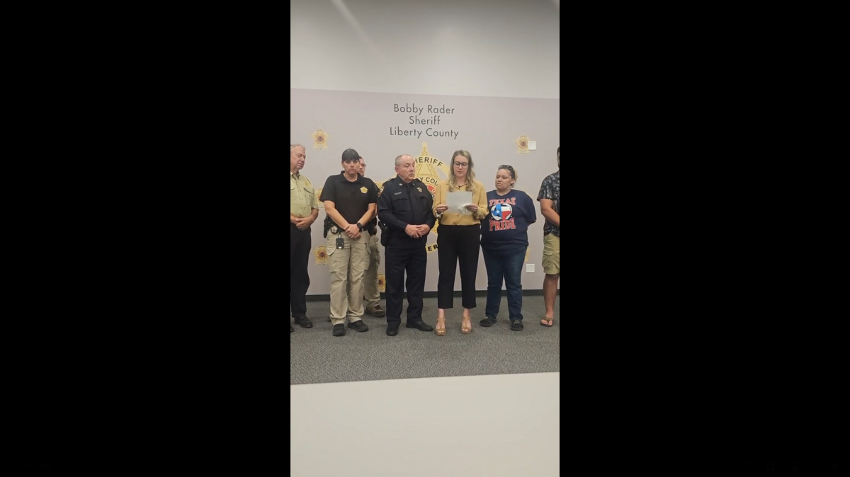 A news conference was held after officials Texas confirmed that remains found in a Texas ditch were a woman who went missing in 2023.