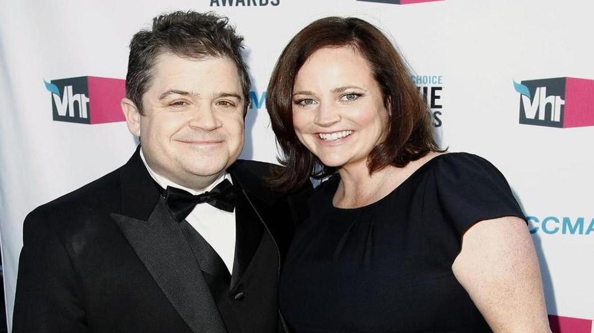 In this file photo Patton Oswalt, left, and his wife Michelle Eileen McNamara arrived at the 17th Annual Critics' Choice Movie Awards in Los Angeles in January 2012. McNamara died in April. She was 46.