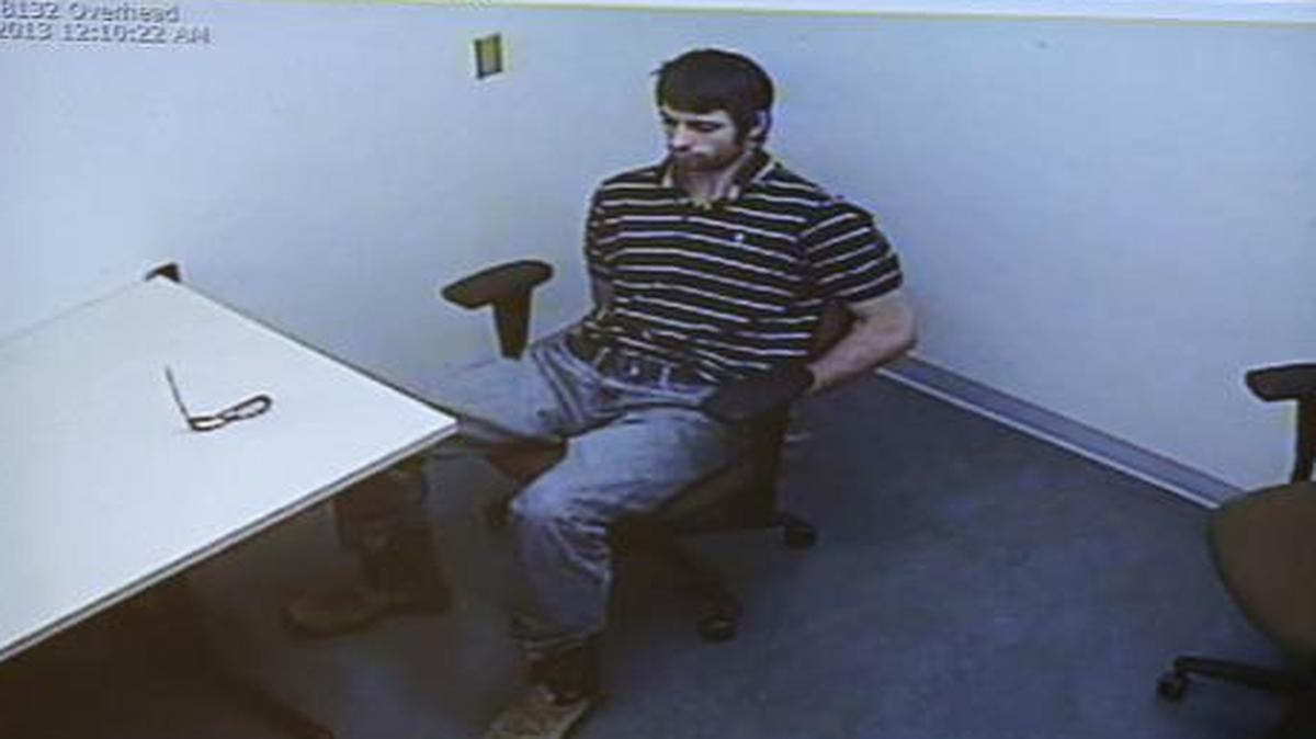 
Prosecutors play the tape of the police interview with former Marine Cpl. Eddie Ray Routh at his capital murder trial 
