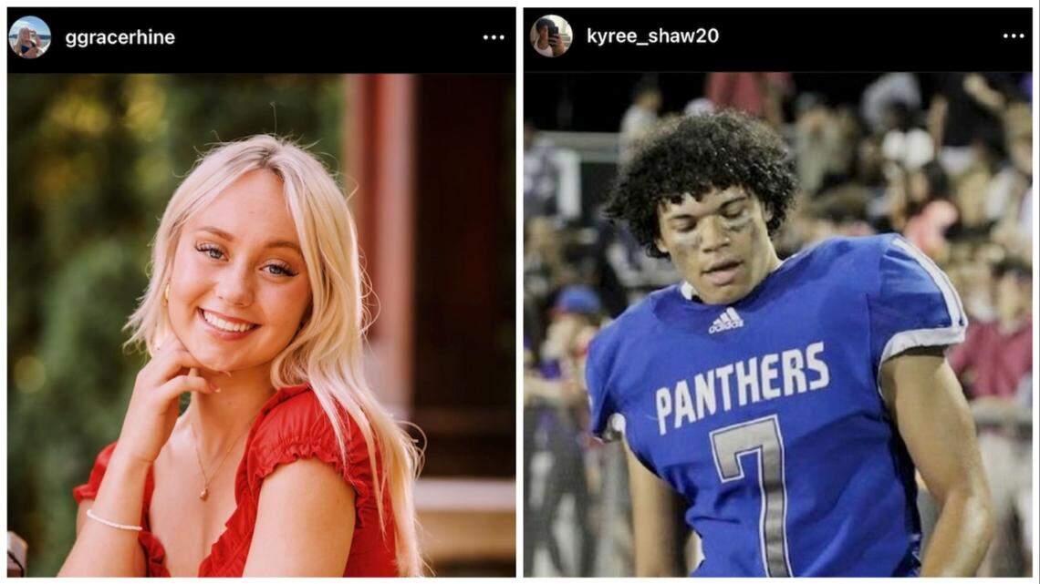 Grace Rhine and Kyree Shaw, both 18, died in rough water in a Wisconsin lake, authorities said.