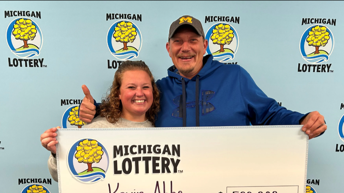 The 38-year-old Freeland man won the top prize on a “Win Big” instant game ticket.