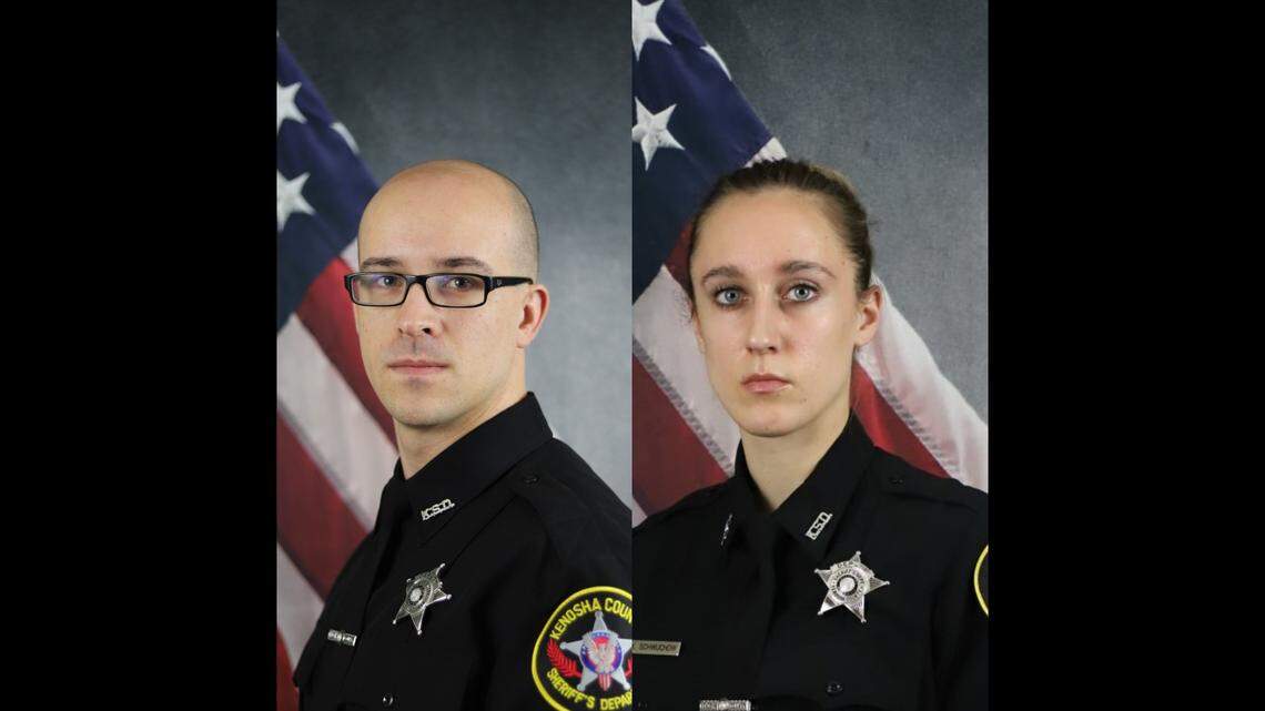 Deputy Christopher Bischoff and Deputy Kelsey Schwuchow.