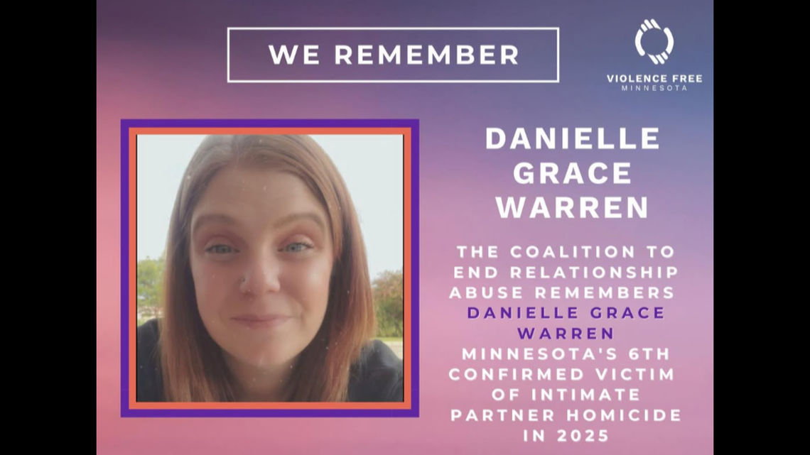 A man has been charged with second-degree intentional murder in the death of Danielle Grace Warren, Minnesota authorities say.