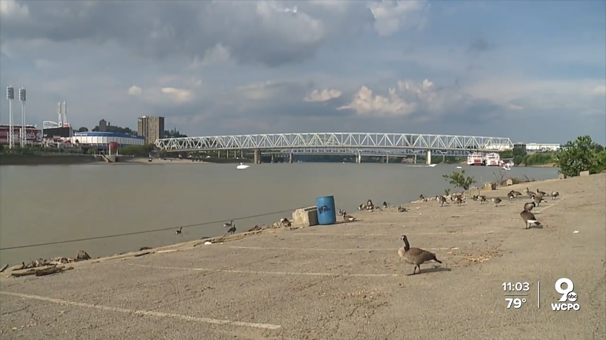 The search continues for a motorcyclist who was thrown into the Ohio River after a crash on the Taylor Southgate Bridge.