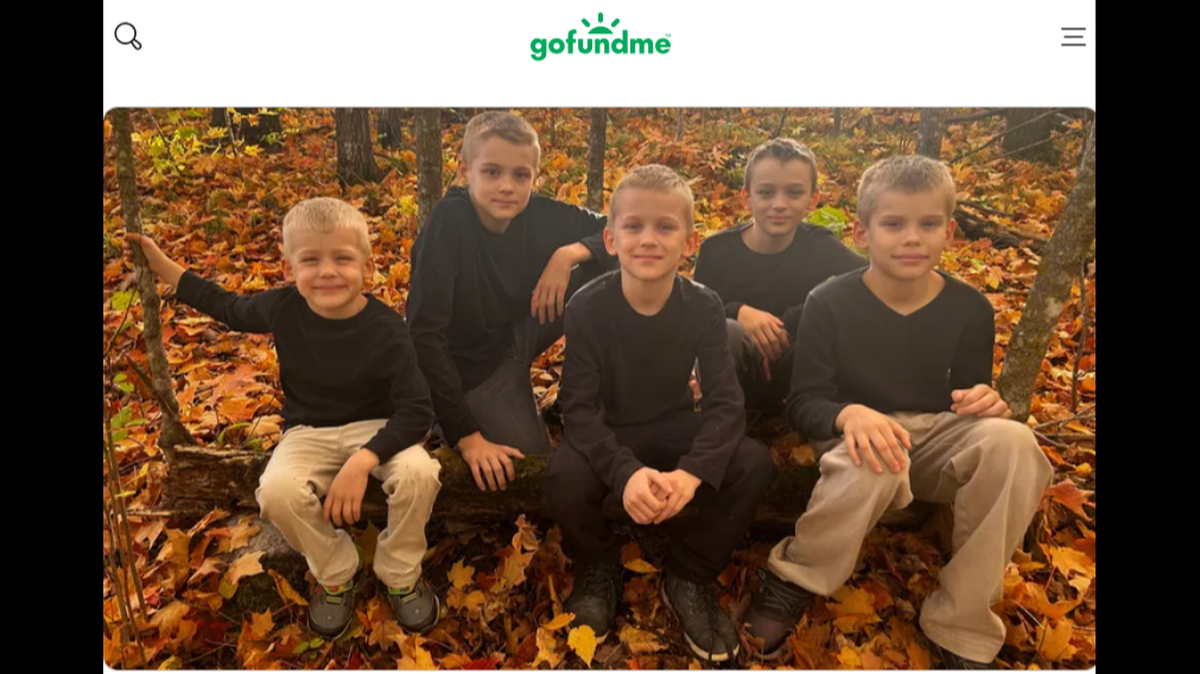 Five brothers were burned after a propane tank exploded in Minnesota, police said.