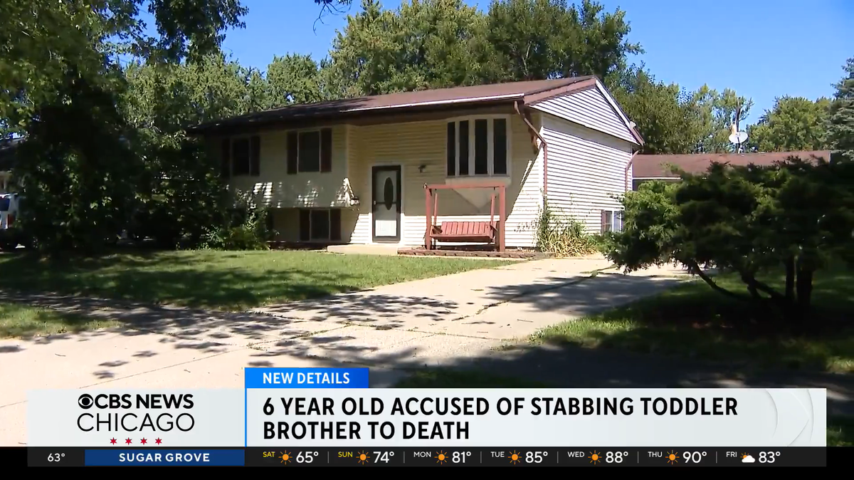 A 6-year-old boy is accused of stabbing his 2-year-old brother to death at a Joliet home.