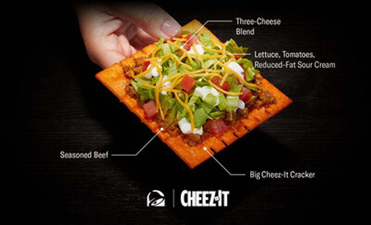 Taco Bell’s new Big Cheez-It Tostada is made with a supersized Cheez-It cracker.