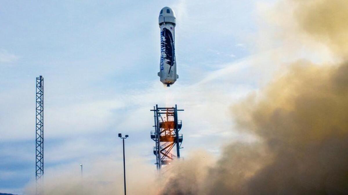 Jeff Bezos’s space company successfully landed the world’s first reusable suborbital rocket on Monday.