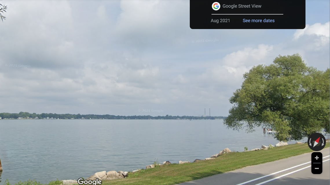 A man from Canada swam across the St. Clair River to the United States to steal a gun, police say.