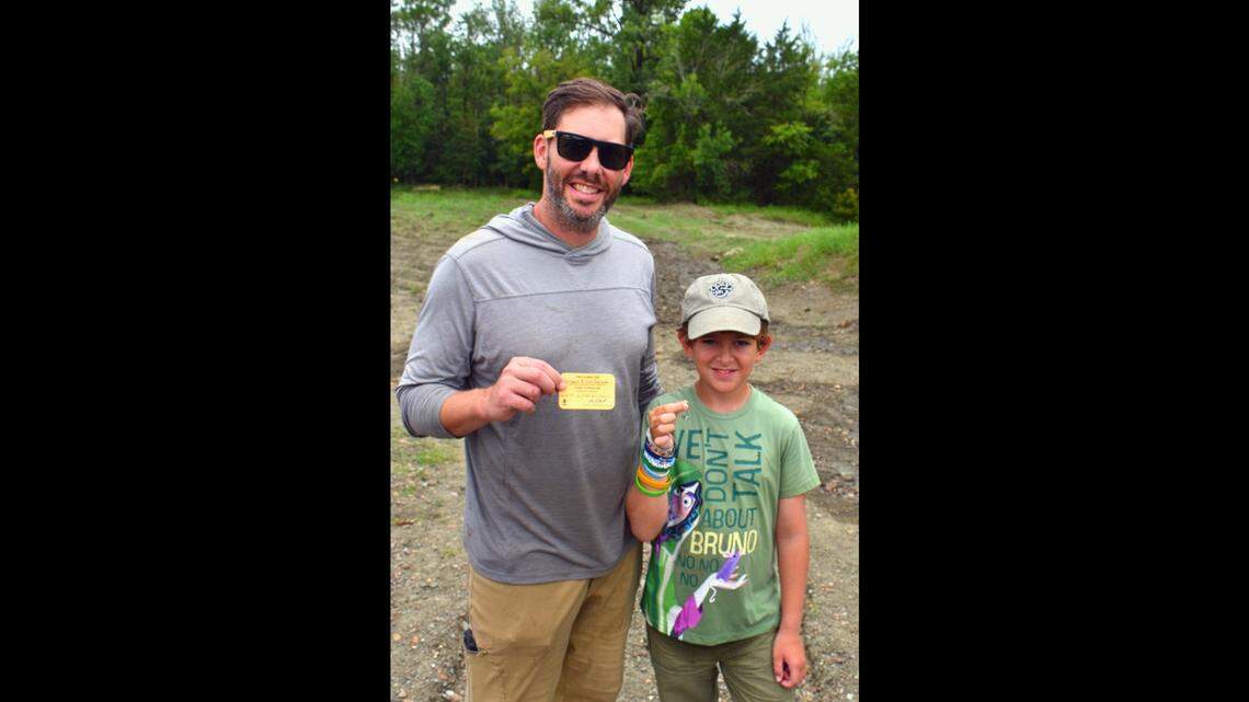 Park officials said the Arizona duo were “shaking with excitement” while staff verified their find.