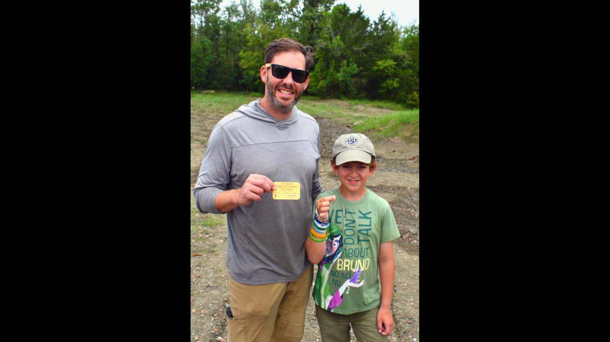 Park officials said the Arizona duo were “shaking with excitement” while staff verified their find.