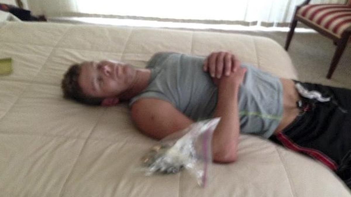 
An alleged Florida burglar apparently fell asleep on the job
