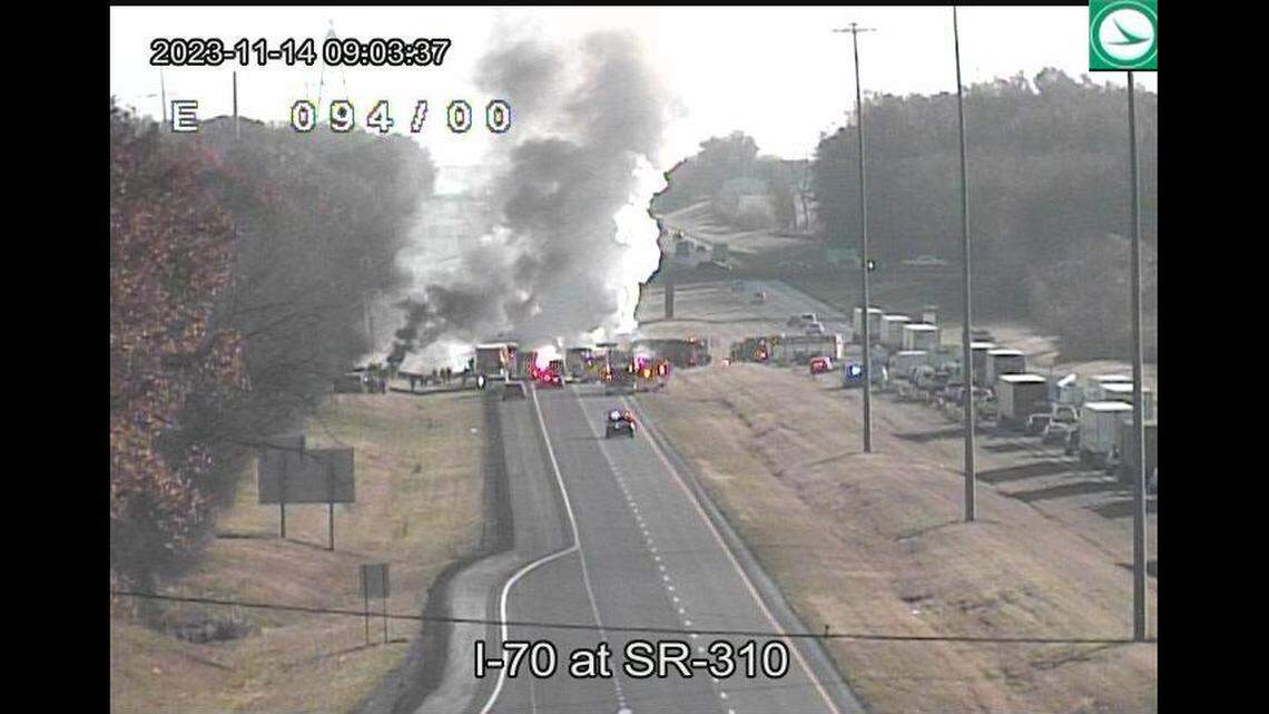 A semi-truck and a charter bus carrying students collided on an Ohio highway, causing a “mass casualty incident,” officials say.