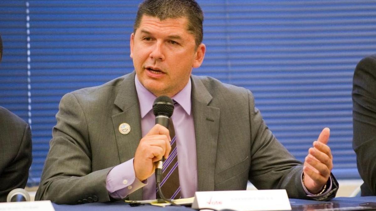 Stockton Mayor Anthony Silva during a mayoral candidate forum last spring