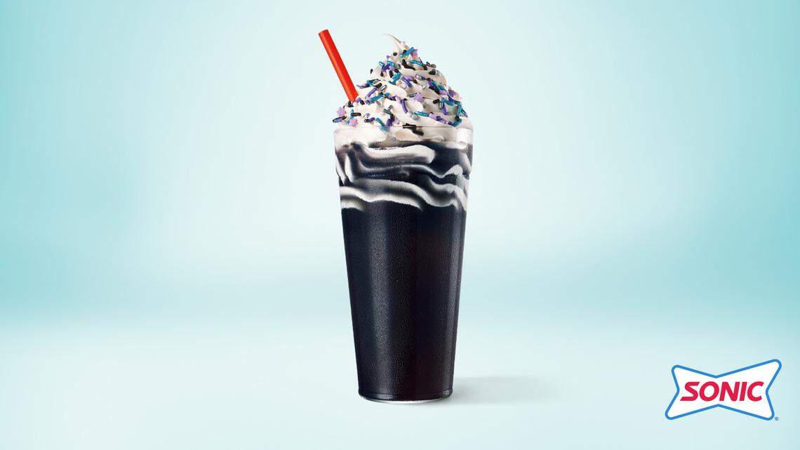 Sonic’s new Blackout Slush Float is a nod to the upcoming total solar eclipse.