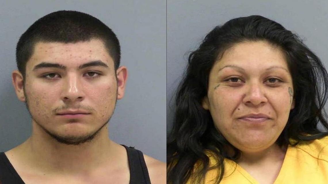 Caleb Peterson, left, and Monica Mares, right, are charged with incest in New Mexico.