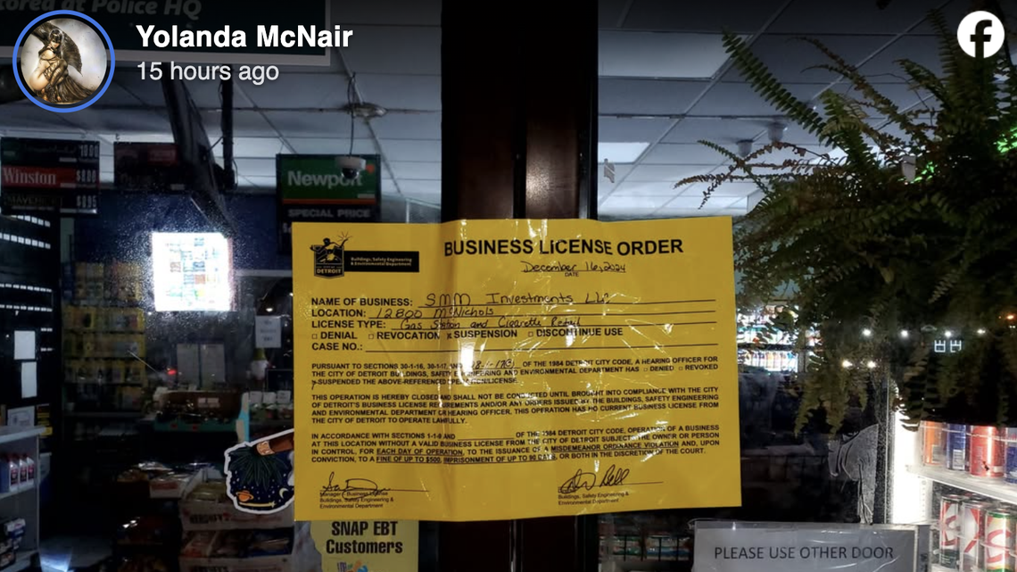 The license has been suspended of a gas station after police say a clerk shot at an accused shoplifter, who later died. 