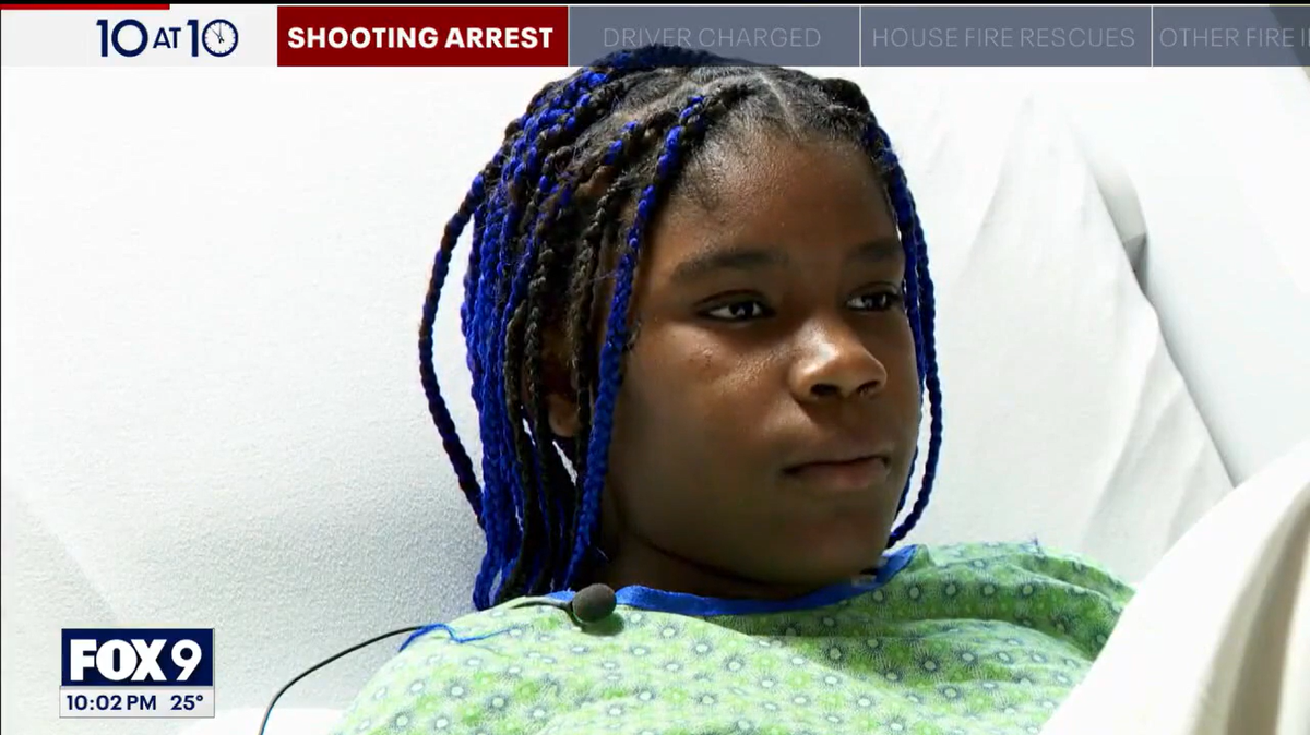 Laneria Wilson, 11, shot in the face by a stray bullet, officials said.