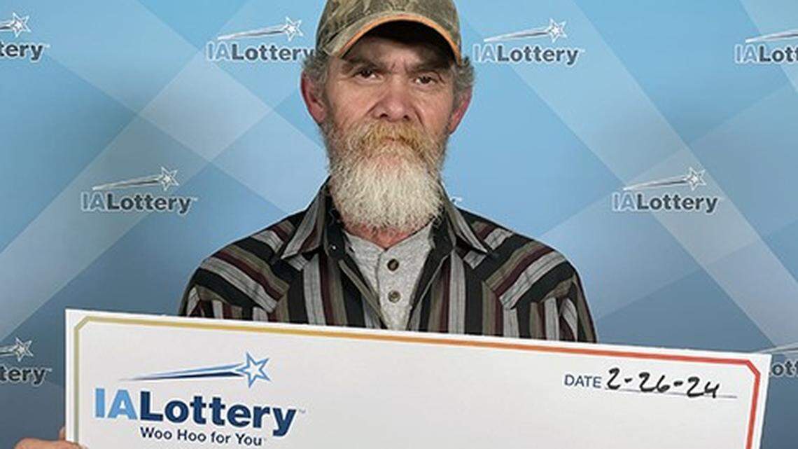 An Iowa man won a huge lottery prize and says his lucky charm is to thank.