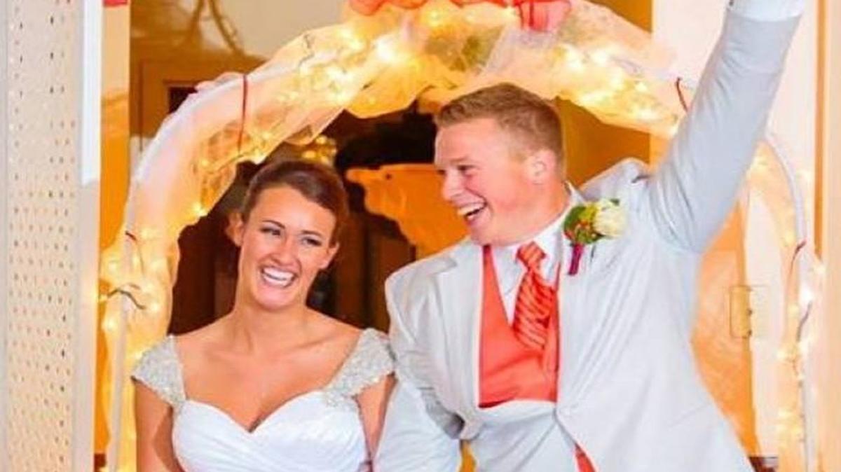 Robert and Joy Herweyer got married in November. Joy is due with their first baby in the next few days. Her husband died in a work accident last week.