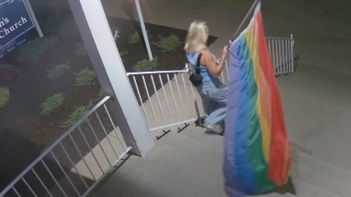 A Pride flag stolen from St. John’s Episcopal Church in Grand Haven, Michigan, has been returned.